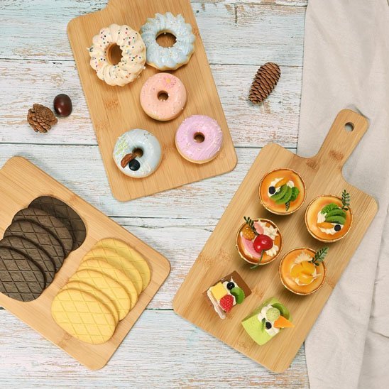 Planche à découper | Premium Bois Naturel - Accessoires Sucrés