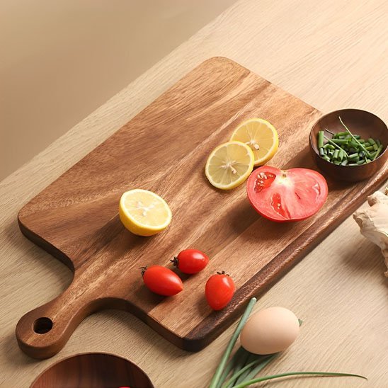 Planche à découper | Premium Bois Naturel - Accessoires Sucrés