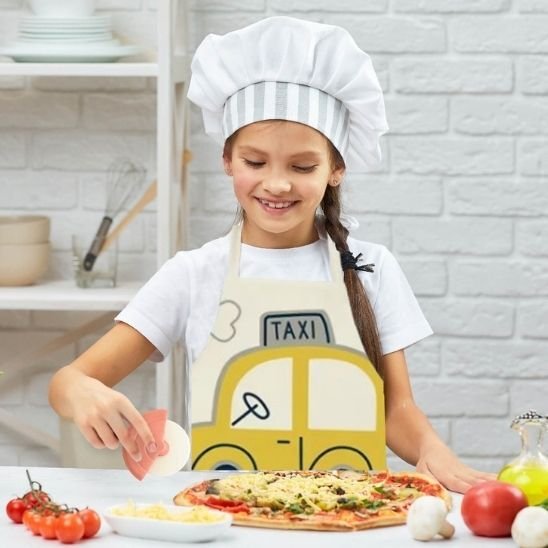 Tablier de cuisine 100% coton | ÉlégantChef - Accessoires Sucrés