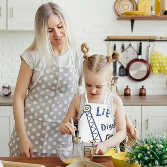 Tablier de cuisine 100% coton | ÉlégantChef - Accessoires Sucrés