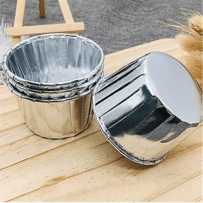 Caissette pour Muffins - CupcakeWrappers™ - Argenté - Accessoires Sucrés