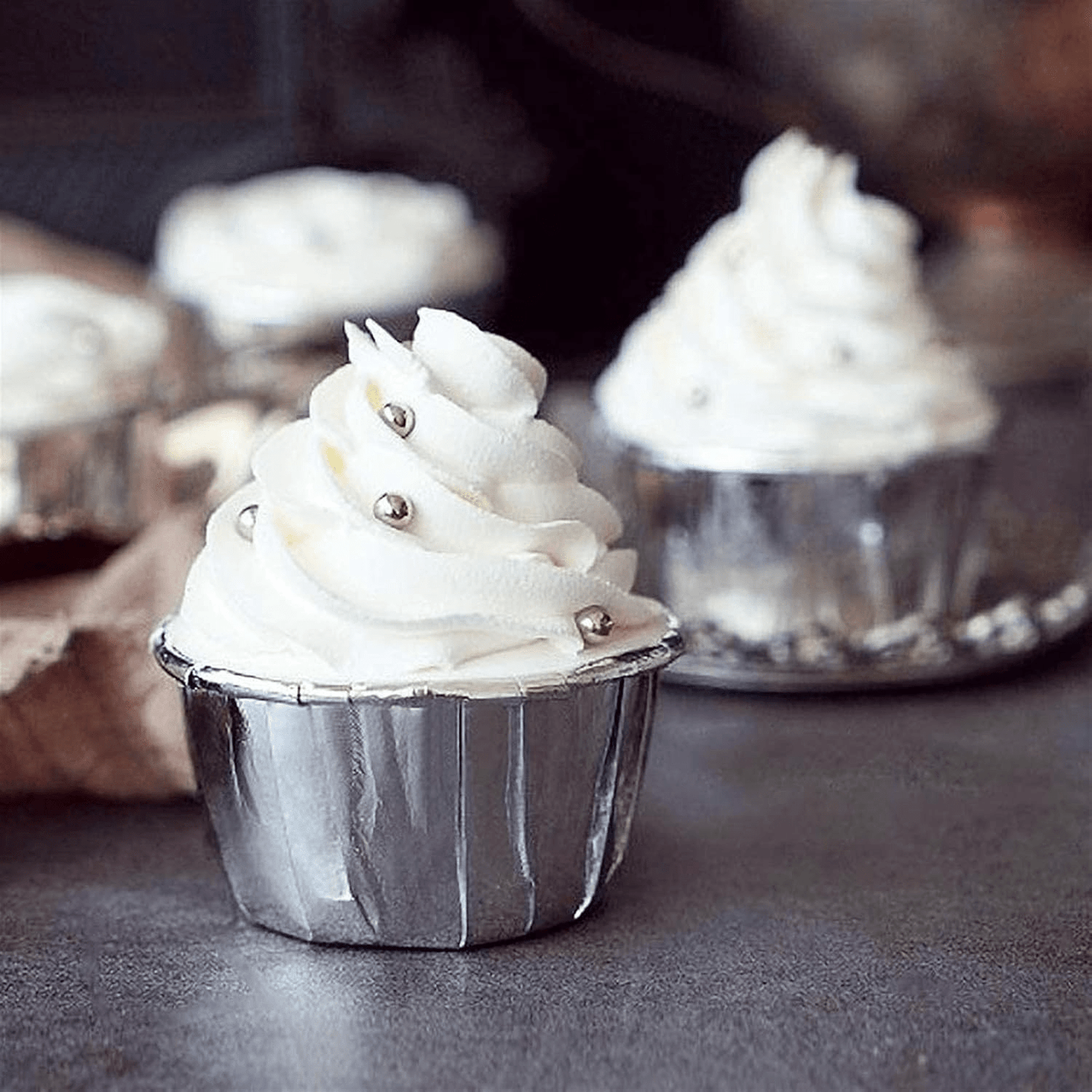 Caissette pour Muffins - CupcakeWrappers™ - Argenté - Accessoires Sucrés