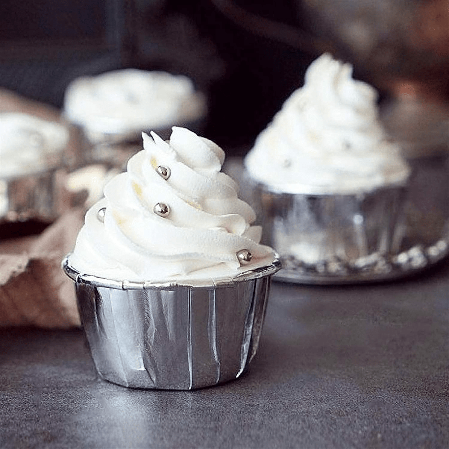 Caissette pour Muffins - CupcakeWrappers™ - Argenté - Accessoires Sucrés