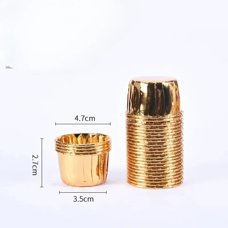 Caissette pour Muffins - CupcakeWrappers™ - Dorée - Accessoires Sucrés