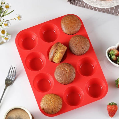 Moule à muffin en silicone antiadhésif | PâtissPro