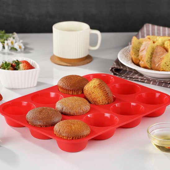 Moule à muffin en silicone antiadhésif | PâtissPro