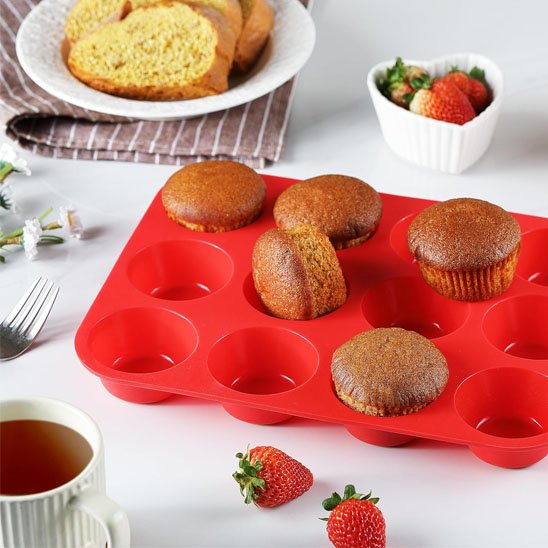 Moule à muffin en silicone antiadhésif | PâtissPro